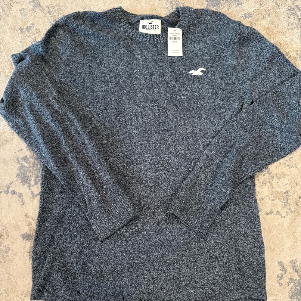 Hollister Charcoal Knit Pullover